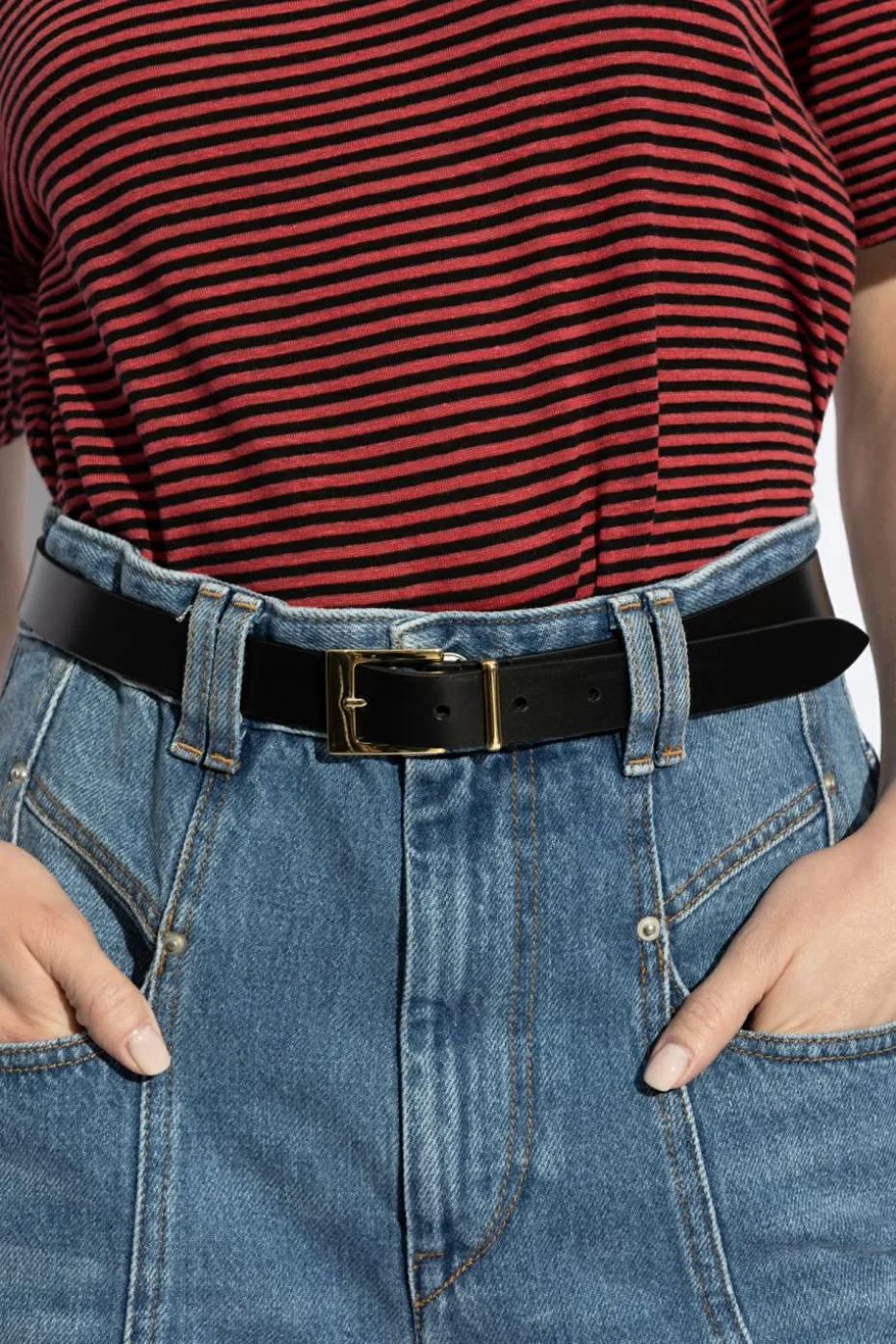 Isabel Marant BLACK Leather belt Ilirya