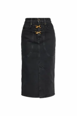 Isabel Marant BLACK "Pavina" denim skirt