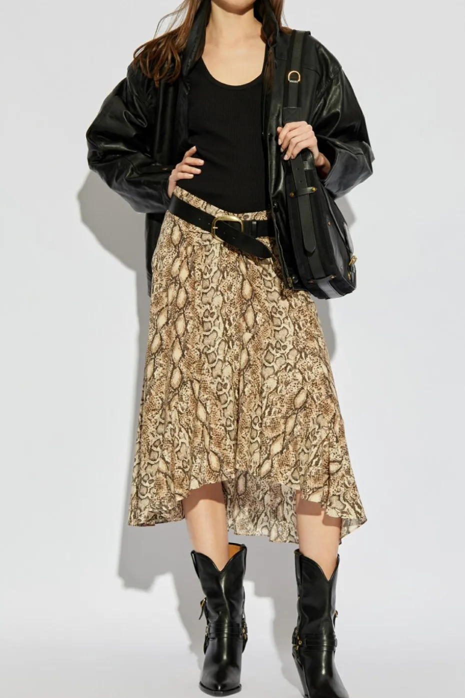 Isabel Marant BLACK Ribbed top Thea