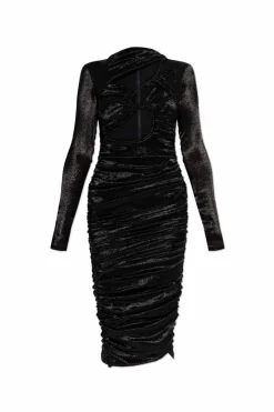 Isabel Marant BLACK Ruched dress ‘Rayana’