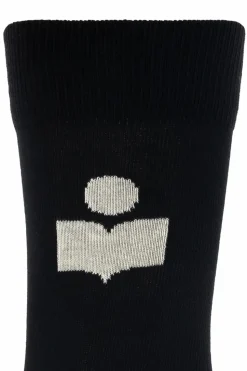 Isabel Marant BLACK Socks with logo