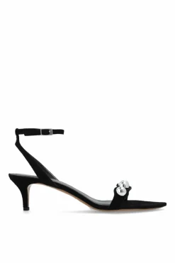 Isabel Marant BLACK Suede heeled sandals "Arolee"
