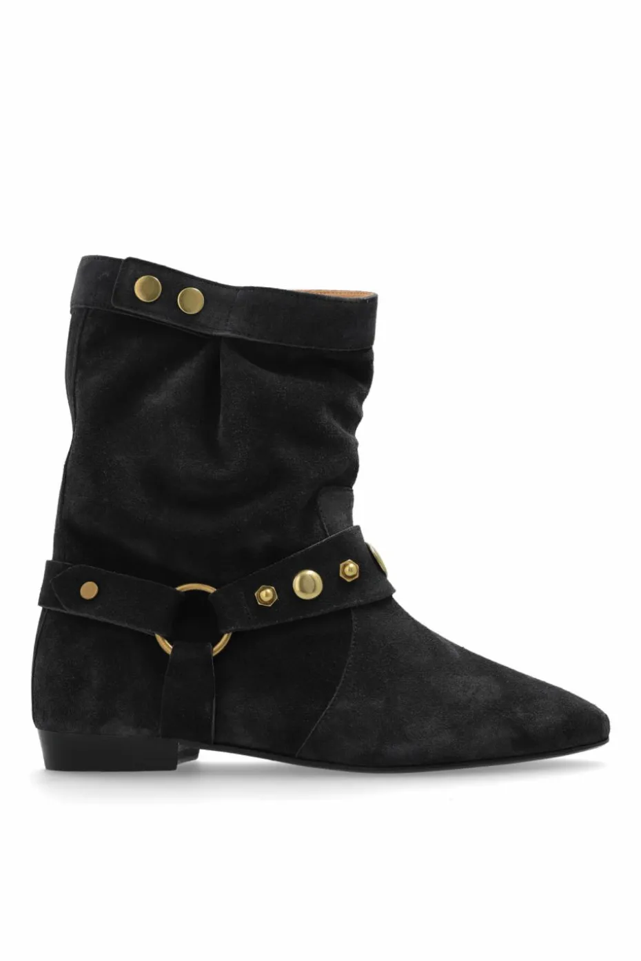 Isabel Marant BLACK Suede ankle boots "Stania"