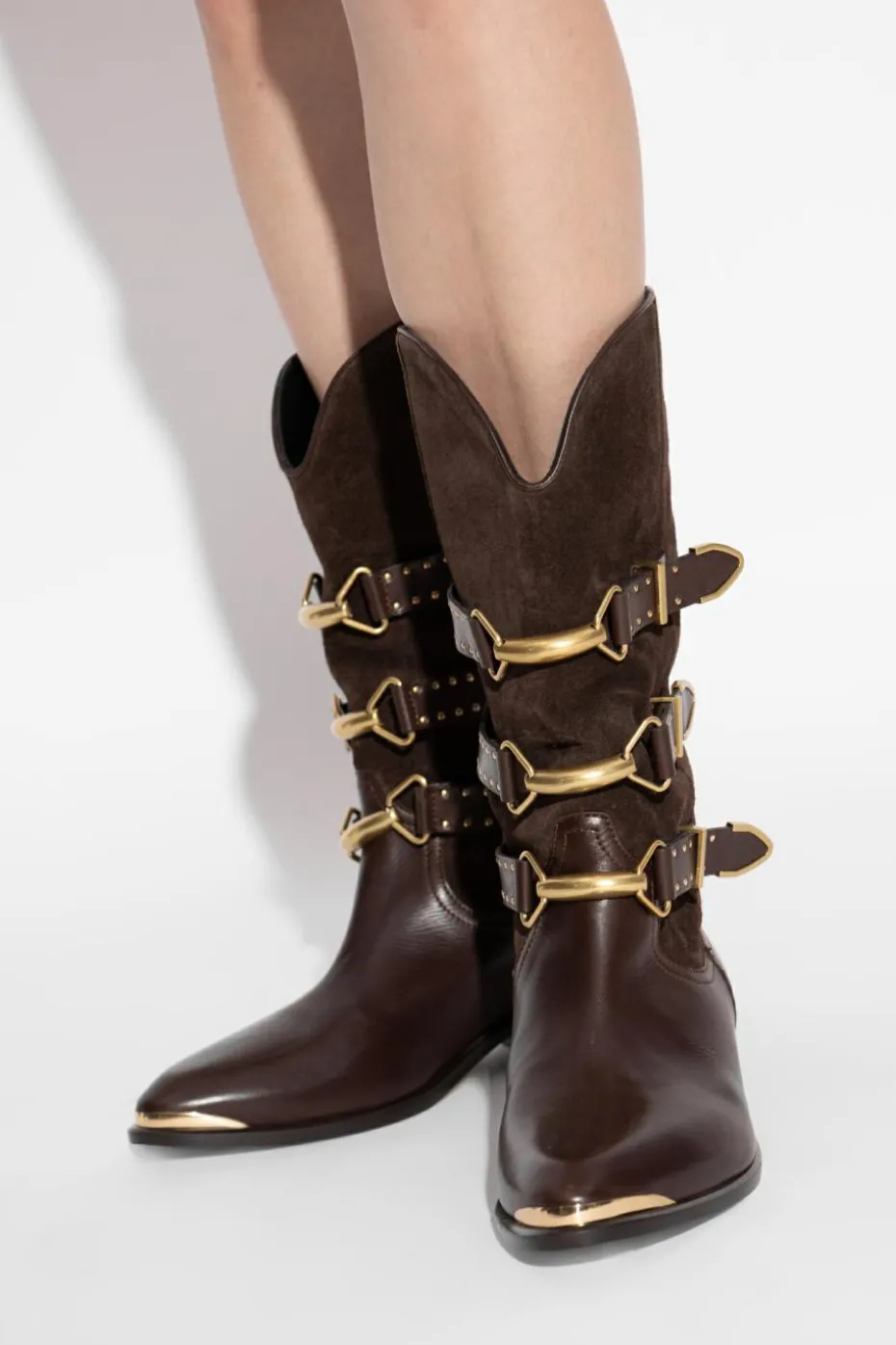 Isabel Marant BROWN Cowboy boots `Mexia`