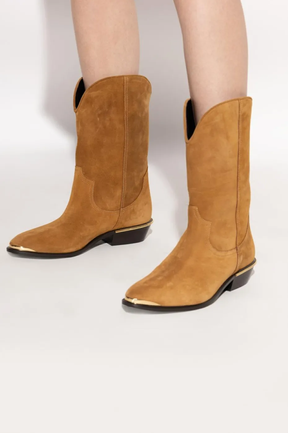 Isabel Marant BROWN "Elbana" cowboy boots