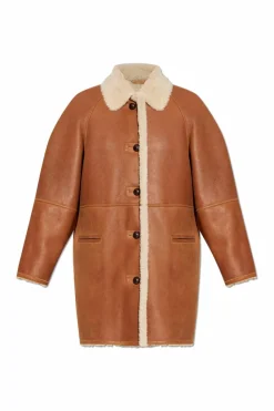 Isabel Marant BROWN Shearling coat "Berthie"