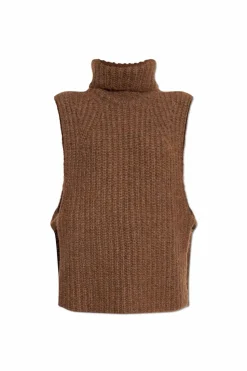 Isabel Marant BROWN Sleeveless Turtleneck "Meggy"