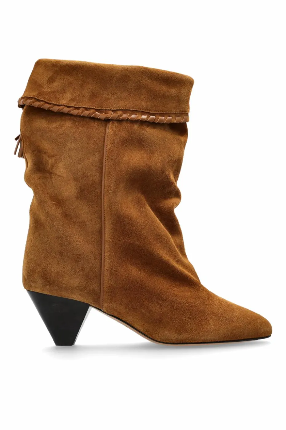 Isabel Marant BROWN Suede heeled ankle boots "Dalby"