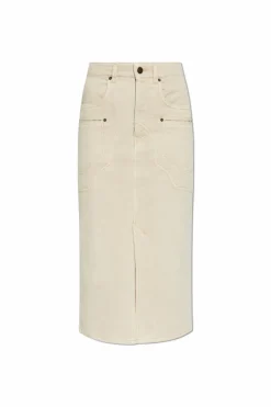 Isabel Marant cream Denim skirt Brit