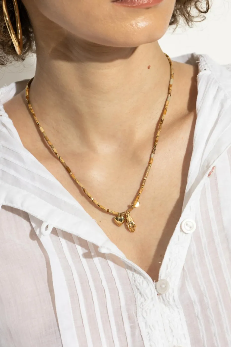 Isabel Marant GOLD Short necklace with pendants