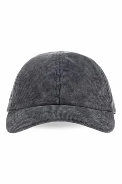 Isabel Marant GREY Corduroy baseball cap