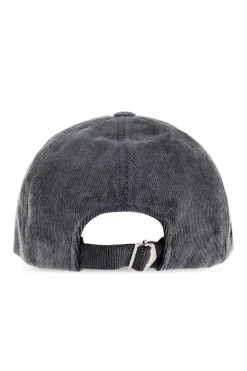 Isabel Marant GREY Corduroy baseball cap