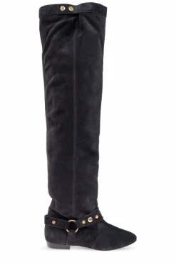Isabel Marant NAVY BLUE Suede boots "Selize"