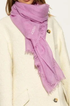 Isabel Marant PINK ‘Alette’ cashmere scarf