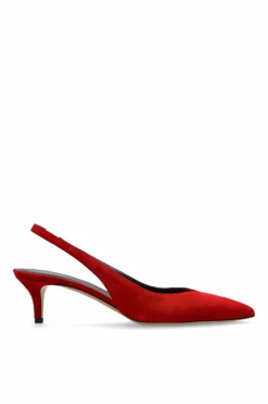 Isabel Marant RED Suede heeled shoes "Padim"