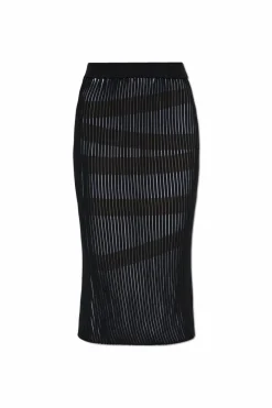 Issey Miyake BLACK Pleated skirt