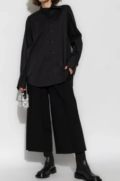 Issey Miyake BLACK Wide-leg pants