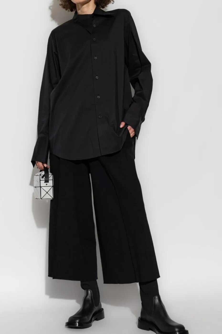 Issey Miyake BLACK Wide-leg pants