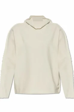 Issey Miyake cream Sweater with decorative finishing