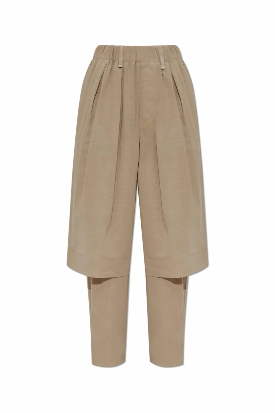 Issey Miyake GREEN Pleated trousers
