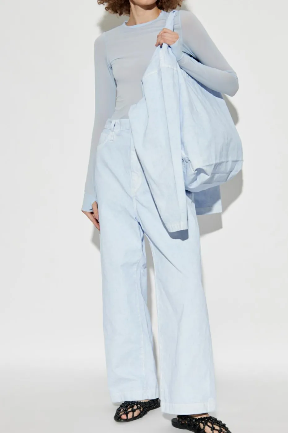 Issey Miyake light blue Jeans with pockets