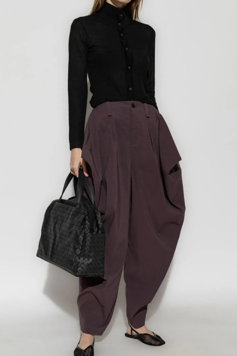 Issey Miyake PURPLE Pants with pockets