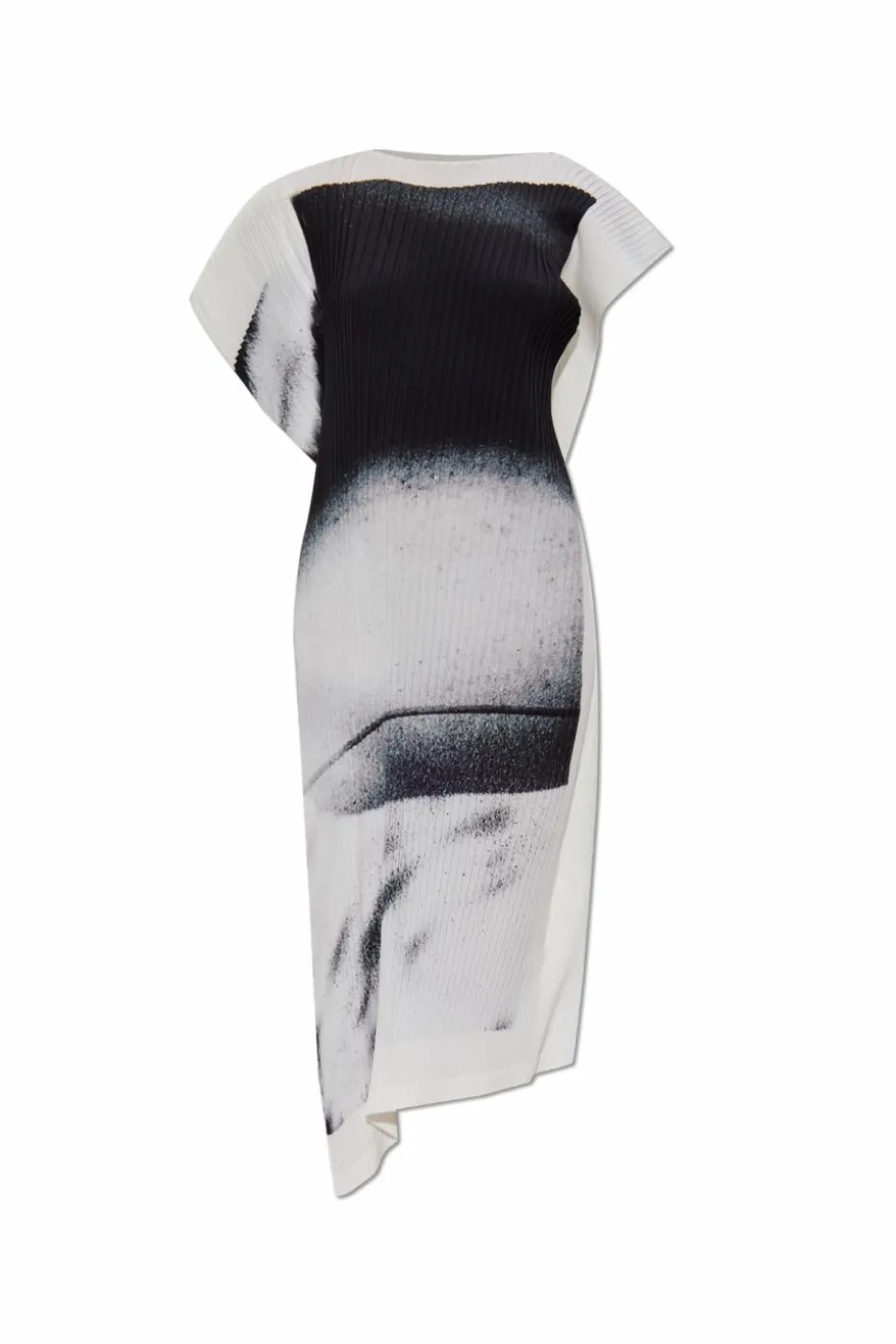 Issey Miyake WHITE Pleated dress