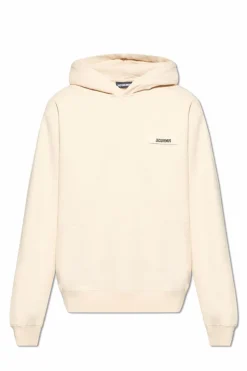 Jacquemus beige Hoodie with logo