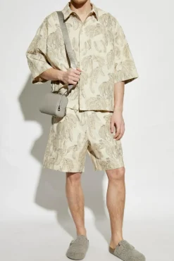 Jacquemus beige Patterned shorts