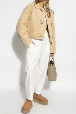Jacquemus beige Sheepskin coat Le Blouson Telo