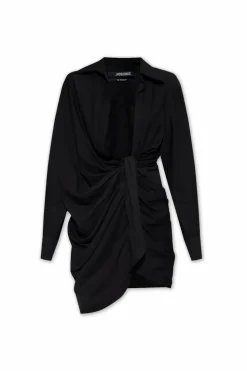 Jacquemus BLACK Asymmetrical dress