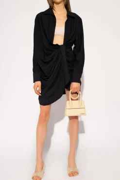 Jacquemus BLACK Asymmetrical dress