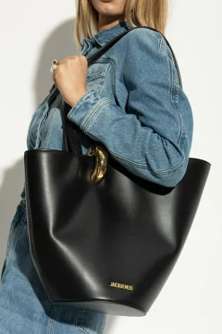 Jacquemus BLACK "Bambola Medium" shopper bag