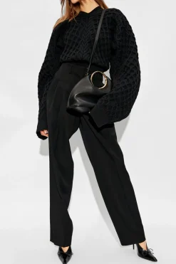 Jacquemus BLACK ‘Boule Torsade’ oversize sweater