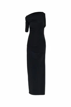 Jacquemus BLACK "Drapeado" dress