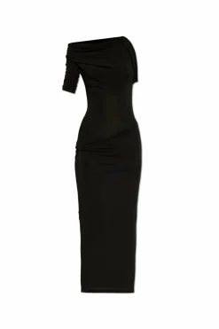 Jacquemus BLACK Drapeado Dress