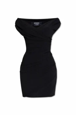 Jacquemus BLACK Draped Dress