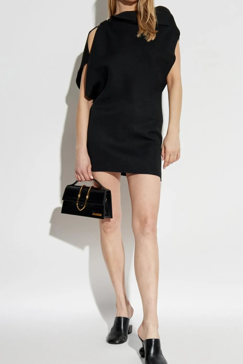 Jacquemus BLACK Dress with appliqué