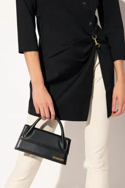Jacquemus BLACK ‘Le Chiquito Long’ shoulder bag