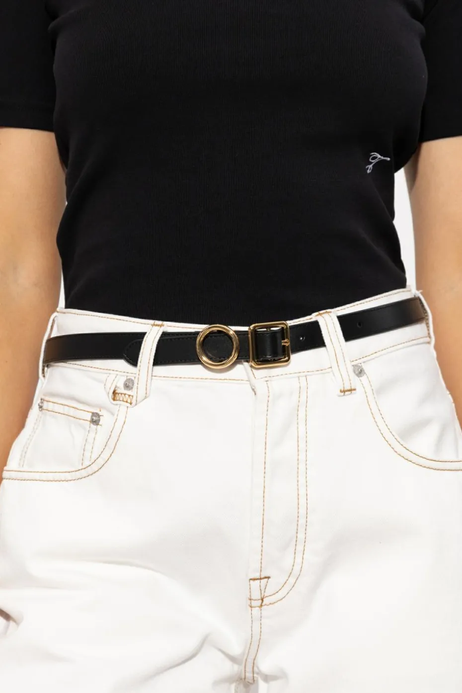 Jacquemus BLACK Leather belt