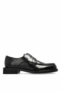 Jacquemus BLACK Leather shoes Les Derbies Tresses