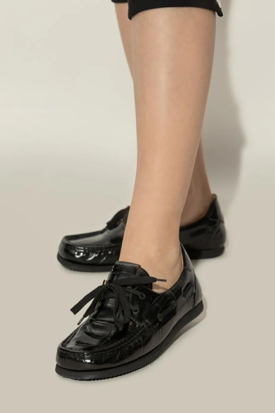 Jacquemus BLACK Leather shoes Les Batto