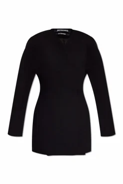 Jacquemus BLACK Short dress 'Ovalo'