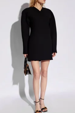 Jacquemus BLACK Short dress 'Ovalo'
