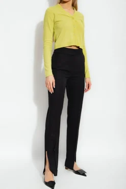 Jacquemus BLACK ‘Tibau’ pleat-front trousers