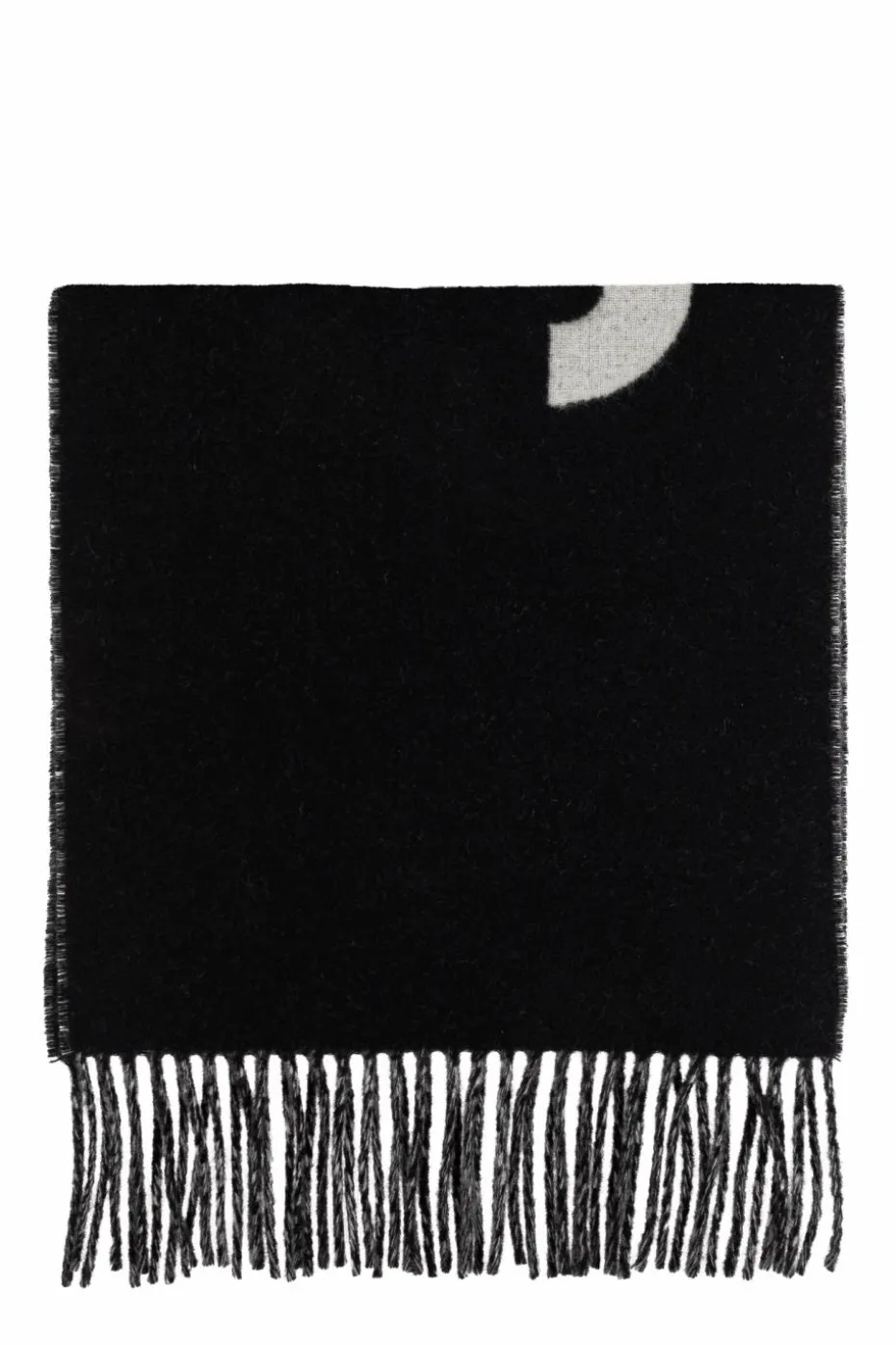 Jacquemus BLACK Wool scarf with logo