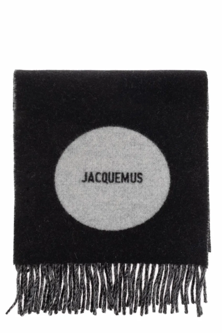 Jacquemus BLACK Wool scarf with logo