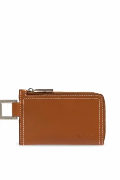 Jacquemus BROWN Card case with keychain
