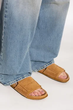Jacquemus BROWN Leather Slides