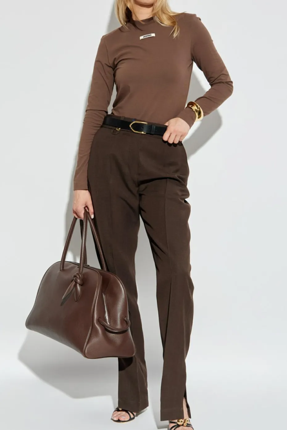 Jacquemus BROWN Long-sleeve T-shirt